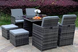 4 seater cube rattan garden furniture