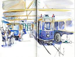 The indoor enclosures shall be designed to be suspended by hangers supported from below by structural supports. Urban Sketchers Luxembourg A Journey Through Time At The Tramsmusee