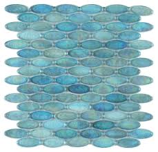 malibu turquoise pebble gl mosaic