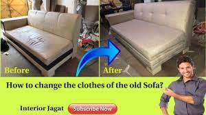 clothes of the old sofa