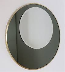 Italian Round Wall Mirror With Double