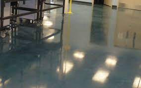 dying polished concrete