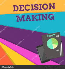 Handwriting Text Decision Making Concept Meaning The Act Of