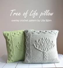 Tree Of Life Pillow New Overlay Crochet Pattern