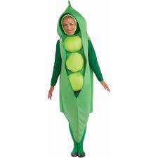 peas fancy dress costume uni black