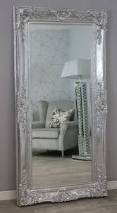 mirror huge chrome silver ornate regal