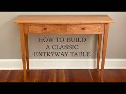 how to build an entryway table make