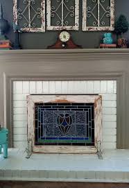 diy fireplace screens
