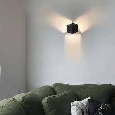 Modern Wall Lamp Black Cube