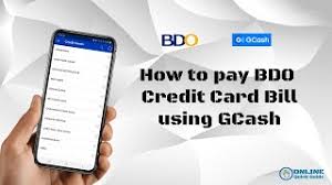 how to pay bdo credit card using gcash