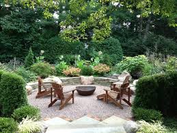 Patio And Fire Pit Garden Traditional