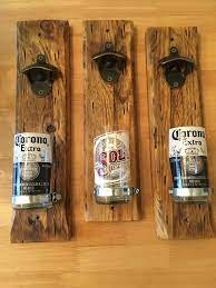 Beer Wood Wall Mounted Bottle Opener