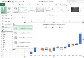 a waterfall chart in excel