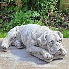 Boxer Dog Statue Stone Garden Boxer