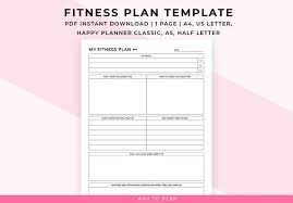 Fitness Plan Women Printable Workout