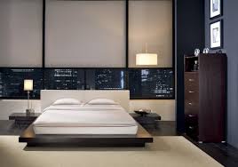 the bedroom interior in the modern style