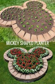 Diy Mickey Mouse Flower Bed Planter