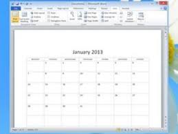 How To Use The Calendar Wizard In Microsoft Word Make A
