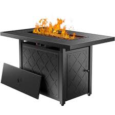 43 Inch Iron Propane Outdoor Fire Pit