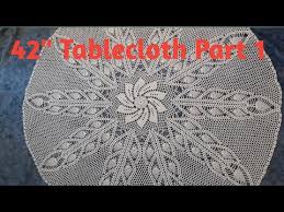 how to crochet 42 tablecloth part 1