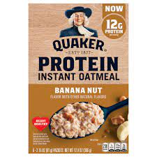quaker instant oatmeal banana nut protein
