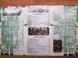menu of bamboo asian cuisine in