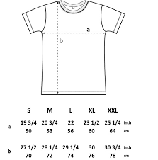 mens t shirt measurements