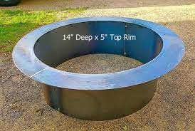 This fire ring is used as an insert and keeps your ground fire pit from caving in, adding safety and function to your yard. Mild Steel Fire Pit Ring Fire Pit Ring For Sale
