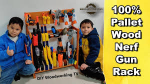 Nerf gun wire rack wire racks and shelves make a nifty storage option that can be repurposed for other collections once the nerf phase passes. Do Not Throw Scrap Wood Cheap Easy Diy Nerf Gun Rack Youtube