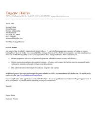 Office Manager Cover Letter Great Ideas Sample Resume Resume