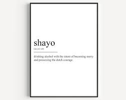Shayo Definition Print - Etsy Denmark