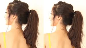 The look requires minimal styling, equipment, or special techniques, and you can dress it up or down with ease. 2 Different Ponytail Hairstyles For Black Hair Ponytail Hairstyles For Short Hair Or Medium Hair Youtube