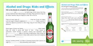 The activity was part of the, ask, listen, learn: Black And White Cfe Second Alcohol And Drugs Fill In The Blanks Worksheet