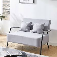 1m Linen Fabric 2 Seater Sofa Bed
