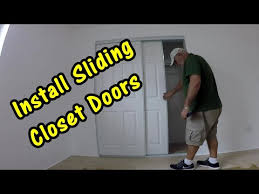 how to install sliding closet doors or