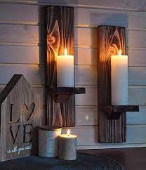 Wall Mount Pillar Candle Sconce