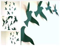 Bird Wall Art Nursery Paper Birds