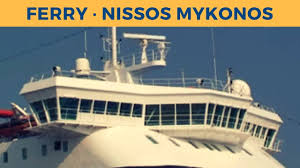 Departure Of Ferry Nissos Mykonos In Piraeus Hellenic Seaways