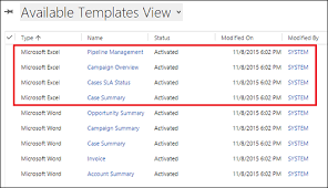 Analyze Your Data With Excel Templates For Dynamics 365 For Customer
