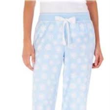 Soft Textured Pajama Pants Snowflake Print Nwt