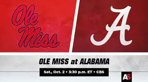 Ole Miss vs. Alabama Football ...