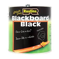 Rustins Blackboard Paint Black 2 5l