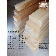 3/8 beaded for walls and ceilings $34.95. 2 4 8 Pcs Smooth Palochina Brand New Pinewood 1 2 And 3 Feet For Diy Projects Shopee Philippines