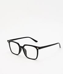 Pretender Square Frame Black Clear Glasses