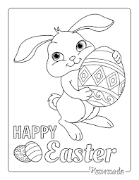 free printable easter bunny coloring