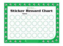 This Bright And Colourful Sticker Football Reward Chart