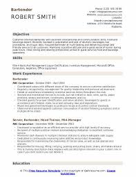 The following 13 tips and 3 resume examples will help you in building a winning resume for the bartending position. Bartender Resume Samples Qwikresume