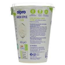 alpro soya greek style 6 x 400g cv579