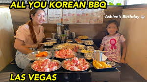 eating at new all you korean bbq in las