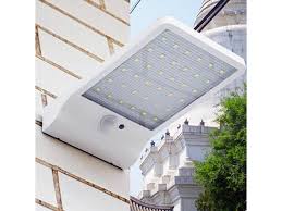 Solar Power Street Light 450lm 36 Led Pir Motion Sensor Lamps Outdoor Street Waterproof Wall Lights Garden Security Lamp Newegg Com